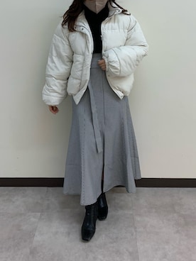「one after another NICE CLAUP（ワンアフターアナザーナイスクラップ）のアイテム（ブルゾン）」を使った、kobaさん（レディース・154cm）の冬コーディネート