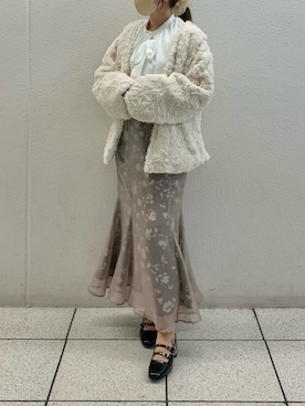 「one after another NICE CLAUP（ワンアフターアナザーナイスクラップ）のアイテム（その他アウター）」を使った、kobaさん（レディース・154cm）の秋コーディネート