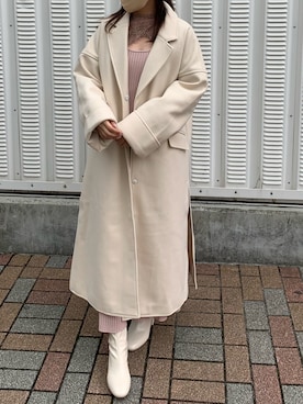 「one after another NICE CLAUP（ワンアフターアナザーナイスクラップ）のアイテム（その他アウター）」を使った、kobaさん（レディース・154cm）の秋コーディネート