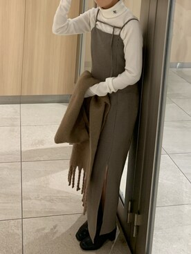 「アイテム（ワンピース、その他）」を使った、kobaさん（レディース・154cm）の秋コーディネート