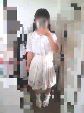 「axes femme POETIQUE（アクシーズファムポエティック）のアイテム（シューズ）」を使った、うつきさん（レディース・152cm）の夏コーディネート