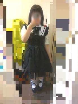 「DearMyLove（ディアマイラブ）のアイテム（ジャンパースカート）」を使った、うつきさん（レディース・152cm）の夏コーディネート