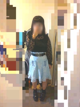 「axes femme POETIQUE（アクシーズファムポエティック）のアイテム（スカート）」を使った、うつきさん（レディース・152cm）の秋コーディネート
