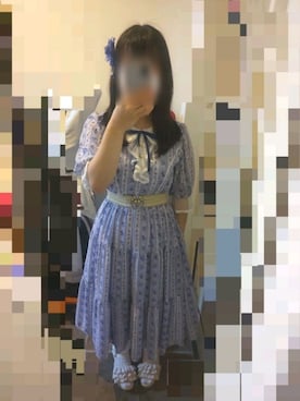 「axes femme POETIQUE（アクシーズファムポエティック）のアイテム（シューズ）」を使った、うつきさん（レディース・150cm）の夏コーディネート