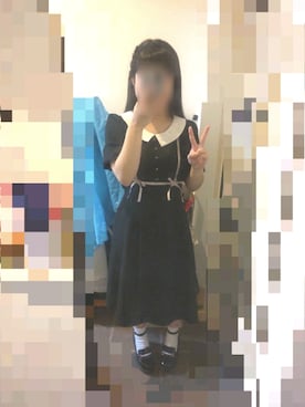 「axes femme POETIQUE（アクシーズファムポエティック）のアイテム（シューズ）」を使った、うつきさん（レディース・152cm）の秋コーディネート