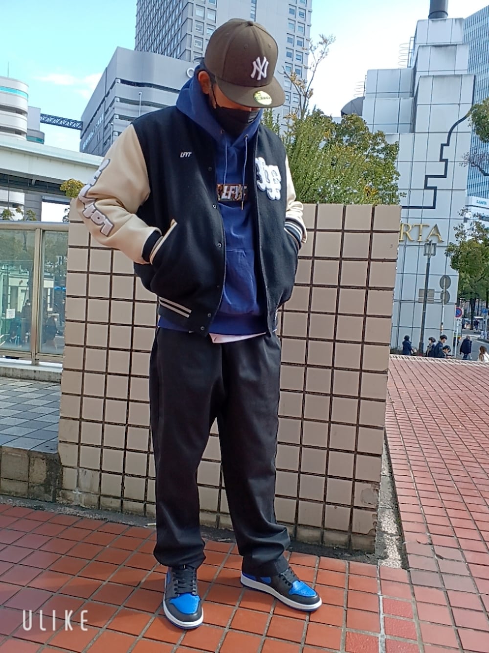 LAFAYETTE LFYT スタジャン M ネイビー/白 【公式通販】 LFYT