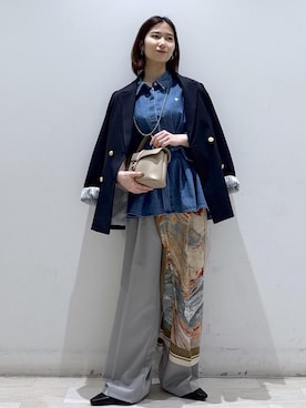 「VIS（ビス）のアイテム（パンツ）」を使った、kahoさん（レディース・150cm）の春コーディネート