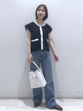 「VIS（ビス）のアイテム（パンツ）」を使った、kahoさん（レディース・150cm）の夏コーディネート