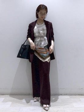 「VIS（ビス）のアイテム（パンツ）」を使った、kahoさん（レディース・150cm）の夏コーディネート