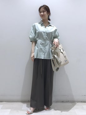 「VIS（ビス）のアイテム（パンツ）」を使った、kahoさん（レディース・150cm）の夏コーディネート