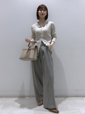 「VIS（ビス）のアイテム（アクセサリー）」を使った、kahoさん（レディース・150cm）の春コーディネート