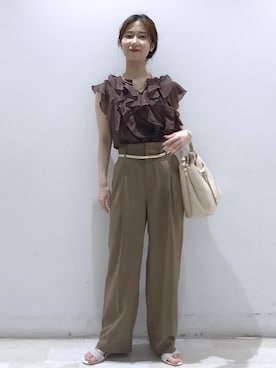 「Juze（ジュゼ）のアイテム」を使った、kahoさん（レディース・150cm）の夏コーディネート