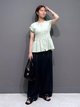 「Juze（ジュゼ）のアイテム（サンダル）」を使った、kahoさん（レディース・150cm）の夏コーディネート