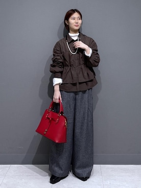 「アイテム（ブーツ）」を使った、kahoさん（レディース・150cm・20代）の秋コーディネート