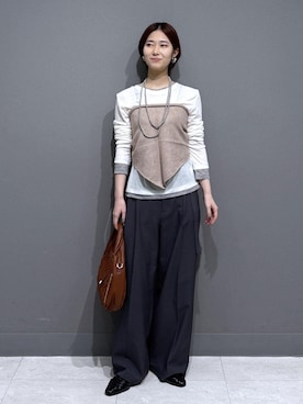 「アイテム（財布/小物）」を使った、kahoさん（レディース・150cm・20代）の秋コーディネート