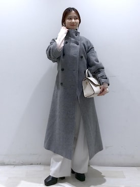 「アイテム（その他アウター、グレー系）」を使った、kahoさん（レディース・150cm）の秋コーディネート
