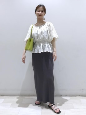 「Juze（ジュゼ）のアイテム」を使った、kahoさん（レディース・150cm）の夏コーディネート
