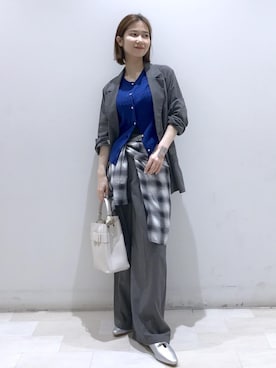 「VIS（ビス）のアイテム（パンツ）」を使った、kahoさん（レディース・150cm）の夏コーディネート