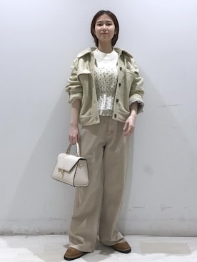 「アイテム（カバーオール）」を使った、kahoさん（レディース・150cm・20代）の秋コーディネート