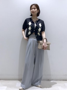 「VIS（ビス）のアイテム（パンツ）」を使った、kahoさん（レディース・150cm）の夏コーディネート