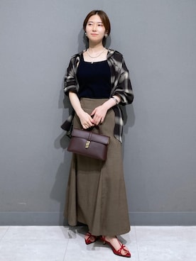 「Juze（ジュゼ）のアイテム（サンダル）」を使った、kahoさん（レディース・150cm）の夏コーディネート