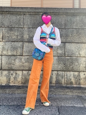 「COMME des GARCONS（コムデギャルソン）のアイテム（トップス）」を使った、ｷﾘｷﾘさん（レディース・158cm）の春コーディネート