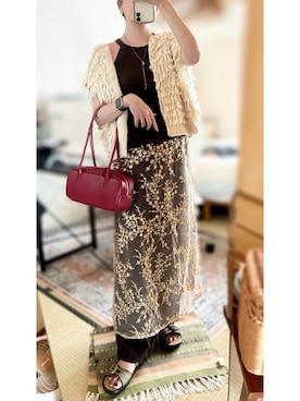 Shellyさん（骨格ナチュラル・レディース・160cm）の秋コーディネート