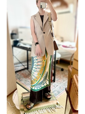 「アイテム（ジャケット/アウター）」を使った、Shellyさん（骨格ナチュラル・レディース・160cm）の夏コーディネート