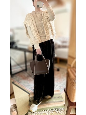 「アイテム（バッグ）」を使った、Shellyさん（レディース・160cm）の秋コーディネート