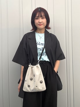 「GLOBAL WORK（グローバルワーク）のアイテム」を使った、suaさん（レディース・159cm）の秋コーディネート