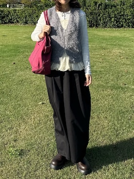 夏さん（レディース・159cm）の秋コーディネート
