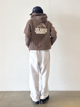 「アイテム（パーカー）」を使った、兵藤皐太郎さん（メンズ・168cm）の秋コーディネート