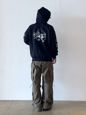 「アイテム（トップス）」を使った、兵藤皐太郎さん（メンズ・168cm）の秋コーディネート
