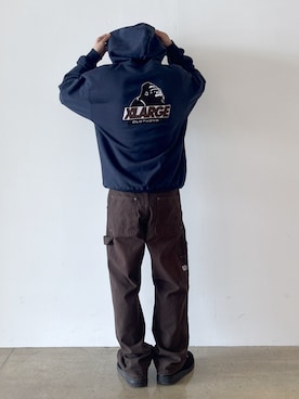 「アイテム（パーカー）」を使った、兵藤皐太郎さん（メンズ・168cm）の秋コーディネート