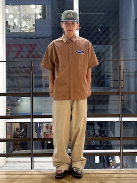 「アイテム（帽子）」を使った、兵藤皐太郎さん（メンズ・168cm・20代）の夏コーディネート