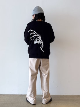 「アイテム（ローファー）」を使った、兵藤皐太郎さん（メンズ・168cm）の秋コーディネート