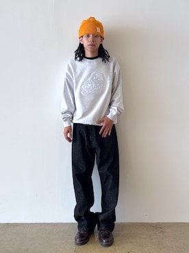 「アイテム（スウェット）」を使った、兵藤皐太郎さん（メンズ・168cm・20代）の夏コーディネート