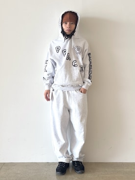 「アイテム（パーカー）」を使った、兵藤皐太郎さん（メンズ・168cm）の秋コーディネート