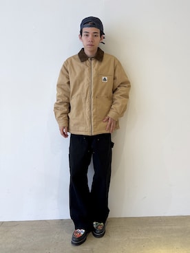 「アイテム（シューズ）」を使った、兵藤皐太郎さん（メンズ・168cm）の秋コーディネート