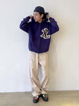 「アイテム（シューズ）」を使った、兵藤皐太郎さん（メンズ・168cm）の秋コーディネート