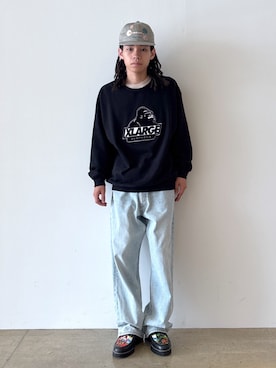 「アイテム（ローファー）」を使った、兵藤皐太郎さん（メンズ・168cm）の秋コーディネート