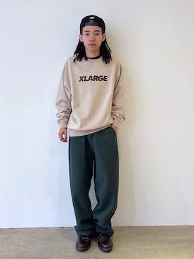 「アイテム（キャップ）」を使った、兵藤皐太郎さん（メンズ・168cm）の秋コーディネート