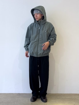 「アイテム（ナイロンジャケット）」を使った、兵藤皐太郎さん（メンズ・168cm）の秋コーディネート
