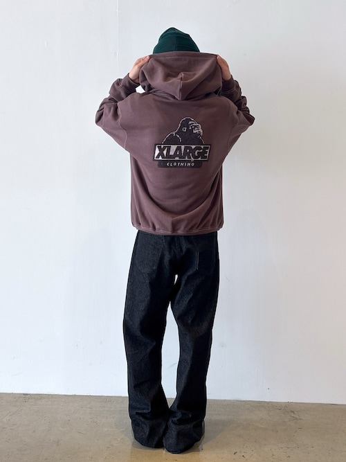 RHINESTONE OG ZIP HOODED SWEATSHIRT（パーカー）｜XLARGE