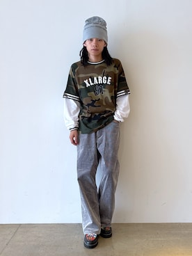 「アイテム（ローファー）」を使った、兵藤皐太郎さん（メンズ・168cm）の秋コーディネート