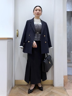 「Juze（ジュゼ）のアイテム」を使った、namieさん（レディース・157cm）の冬コーディネート