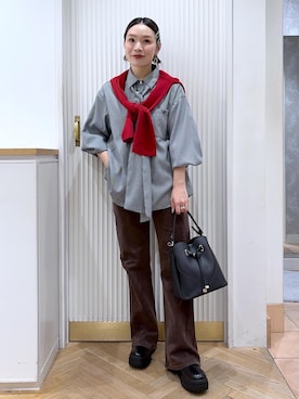 「MARY QUANT（マリークワント）のアイテム」を使った、namieさん（レディース・157cm）の秋コーディネート