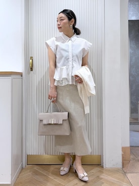 「VIS（ビス）のアイテム」を使った、namieさん（レディース・157cm）の春コーディネート