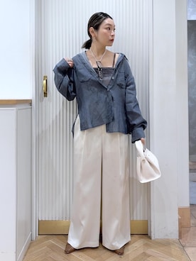 「VIS（ビス）のアイテム（トップス）」を使った、namieさん（レディース・157cm）の春コーディネート