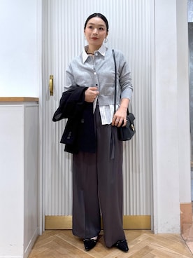 「アイテム（テーラードジャケット）」を使った、namieさん（レディース・157cm・40代）の秋コーディネート